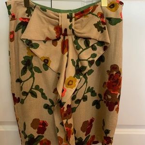 Floral Bow Pencil Skirt